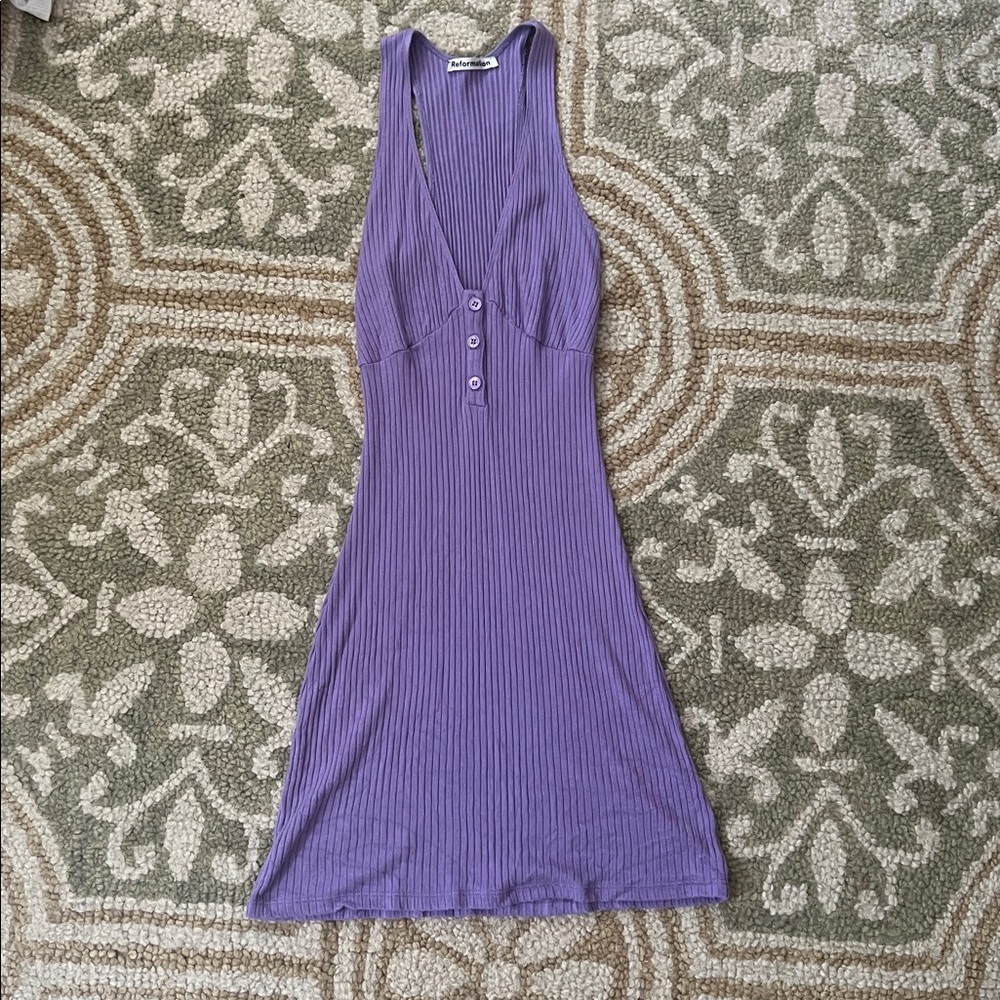 Reformation Purple Mini Dress